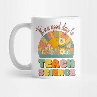 It's A Good Day To Teach Science, Science Teacher Retro Sunset Mug